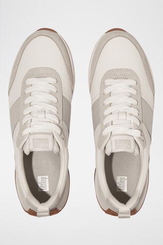 Baskets plateformes en cuir Microwobbleboard - Gris