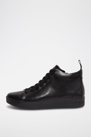 Baskets montantes en cuir Rally Noir
