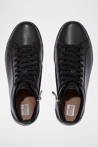 Baskets montantes en cuir Rally Noir
