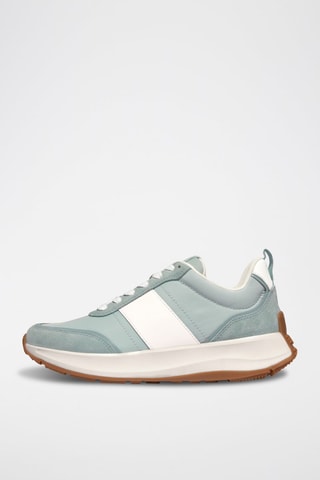 Baskets en cuir - Bleu