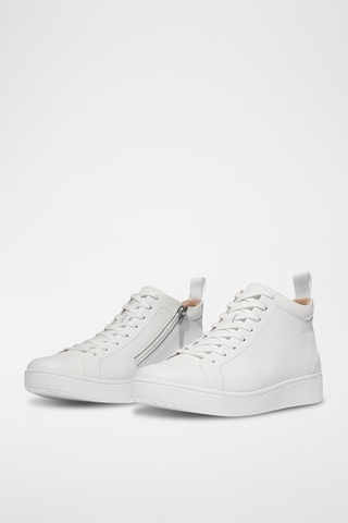 Baskets montantes en cuir Anatomicush - Blanc