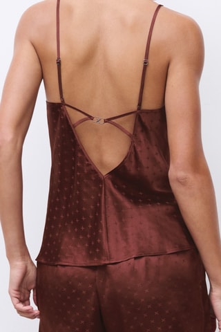 Canotta pigiama in seta Xtravagan - Marrone - Chantelle X