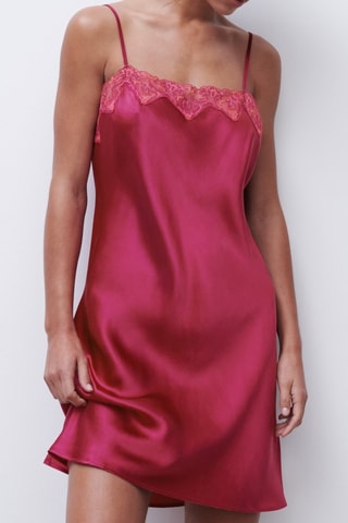 Babydoll in seta Cabaret - Rosso - Chantelle