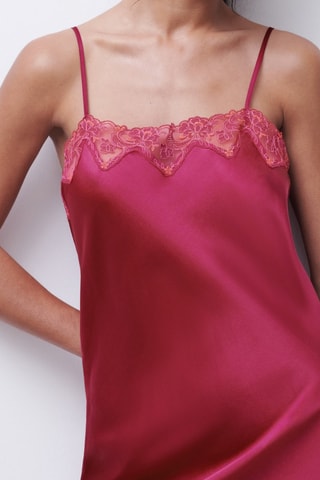 Babydoll in seta Cabaret - Rosso - Chantelle
