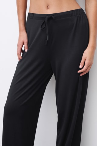 Pantaloni straight - Nero - Chantelle