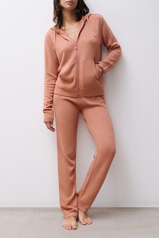 Pantaloni straight - Cammello - Chantelle