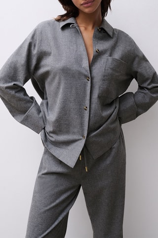 Camicia slim - Antracite melange - Chantelle