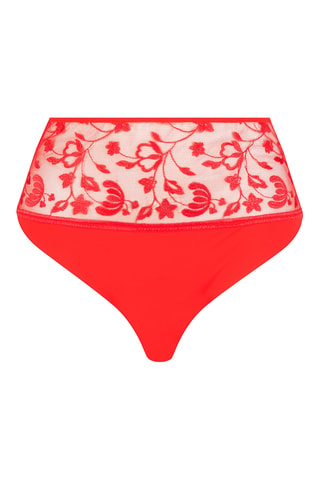 Perizoma a vita alta - Rosso mattone  - Chantelle