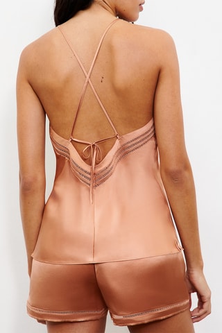 Shorts in seta - Cammello - Chantelle