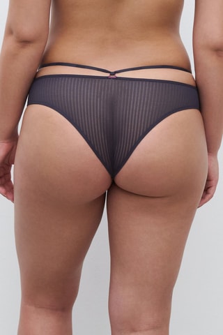 Tanga Spice - Navy Chantelle Pull - Chantelle Pulp
