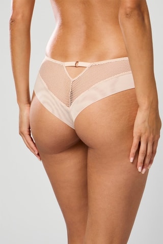 Culotte Fleurs Signature - Beige e nero - Chantelle