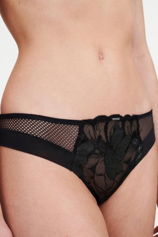 Perizoma Fleurs Si - Nero - Chantelle