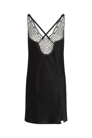 Babydoll in seta Vibrate - Nero - Chantelle X