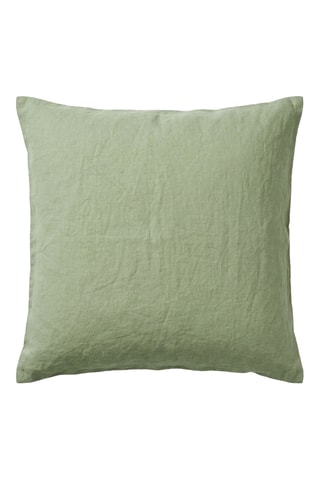 Funda de almohada de lino Limy - Aguamarina -