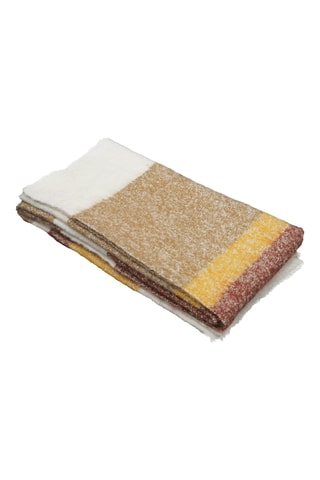 Manta de lana Calypso - Beige y amarillo - 130 x 200 cm