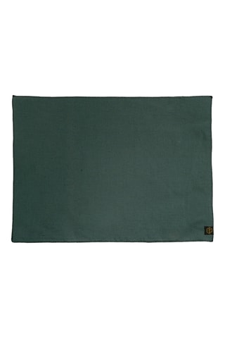 6 manteles individuales de lino Zilia - Verde - 38 x 48 cm