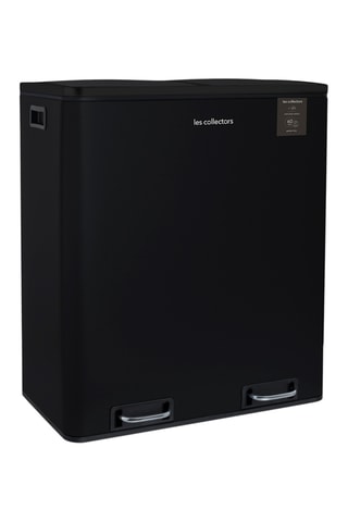 Cubo de reciclaje con pedales de acero inoxidable - 2 x 30 l