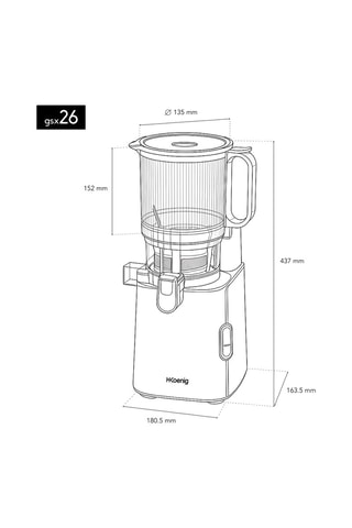 Exprimidor de zumo - 1,8 l