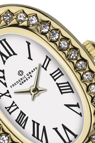Reloj de cuarzo de piel - Negro y dorado