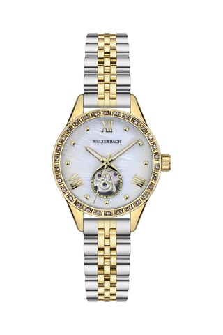 Reloj automático de acero - Plateado y dorado