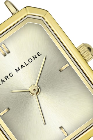Reloj de cuarzo de acero - Dorado - Marc Malone