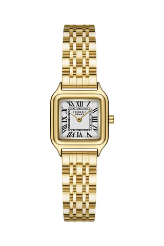 Reloj de cuarzo de acero chapado en ion de oro amarillo - Frederic Graff
