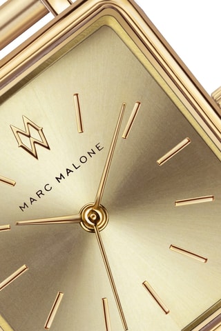 Reloj de cuarzo japonés de acero - Dorado - Marc Malone