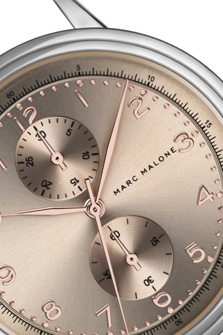 Reloj de cuarzo de acero - Plateado y rosa dorado