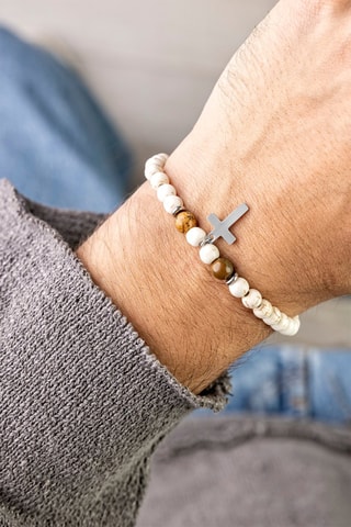 Pulsera - Howlitas y jaspes - Marc Malone