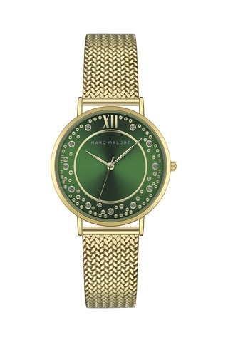 Reloj de cuarzo de metal - Dorado y verde