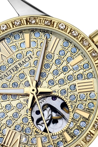 Reloj automático de acero - Plateado y dorado