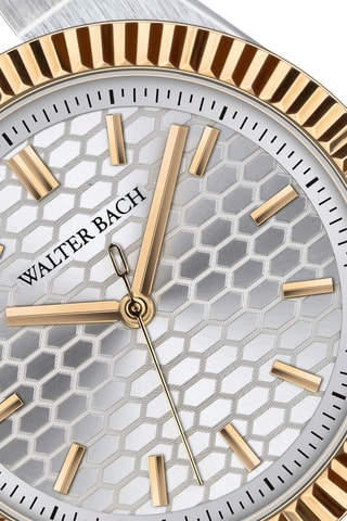 Reloj de cuarzo de acero - Plateado y dorado