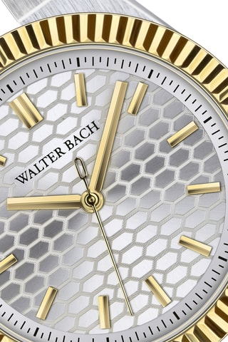 Reloj de cuarzo de acero - Plateado y dorado