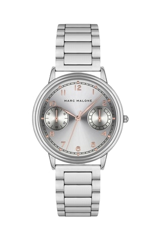 Reloj de cuarzo de acero - Plateado