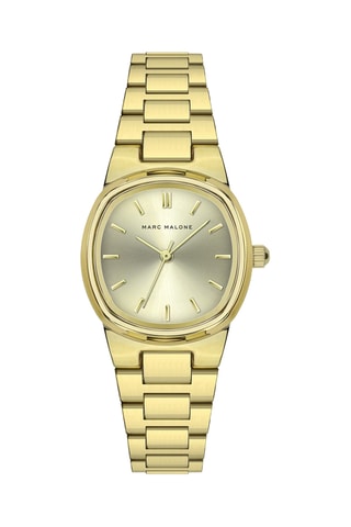 Reloj de cuarzo de acero - Dorado