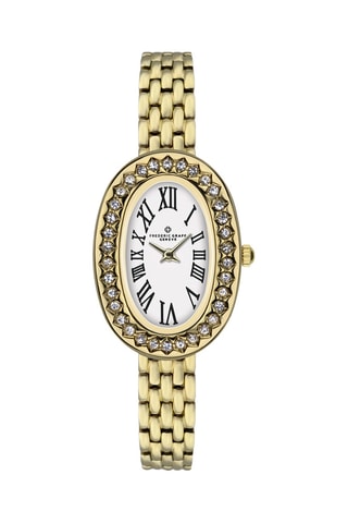 Reloj de cuarzo de acero - Dorado y blanco
