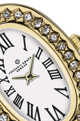 Reloj de cuarzo de acero - Dorado y blanco