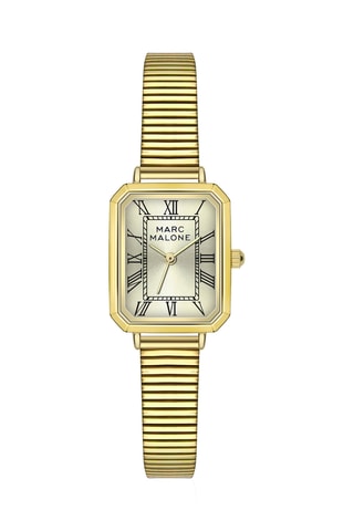 Reloj de cuarzo de acero - Dorado - Marc Malone