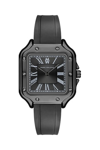 Reloj de cuarzo de silicona - Negro - Marc Malone