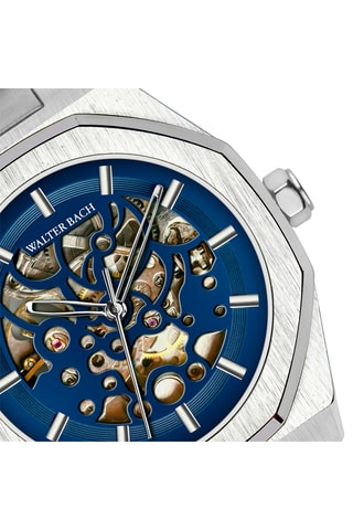 Reloj automático de acero y chapado en ion de plata Blaustein - Walter Bach