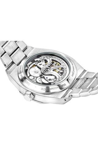 Reloj automático de acero y chapado en ion de plata Blaustein - Walter Bach