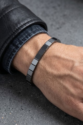 Pulsera - Hematitas reconstituidas y hematitas