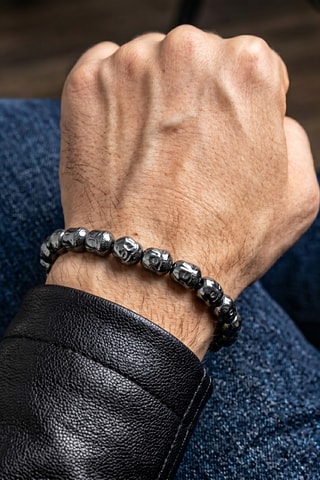 Pulsera - Hematitas reconstituidas y hematitas