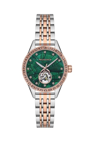 Reloj automático de acero - Plateado y rosa dorado