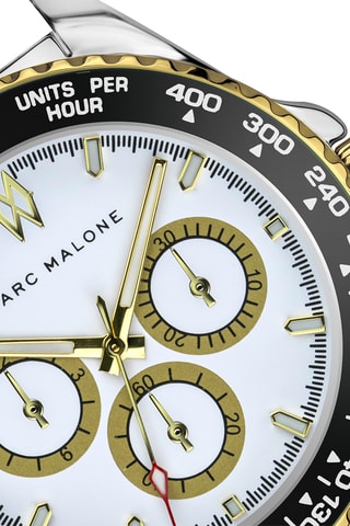 Reloj de cuarzo de acero - Plateado y dorado