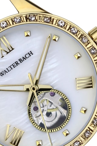 Reloj automático de acero - Dorado y blanco