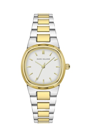 Reloj de cuarzo de acero - Plateado y dorado