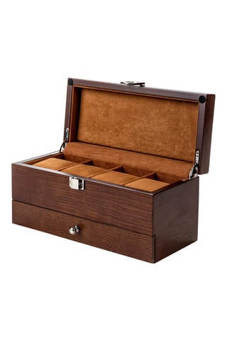Estuche para joyas y relojes de madera - Marrón - Somm