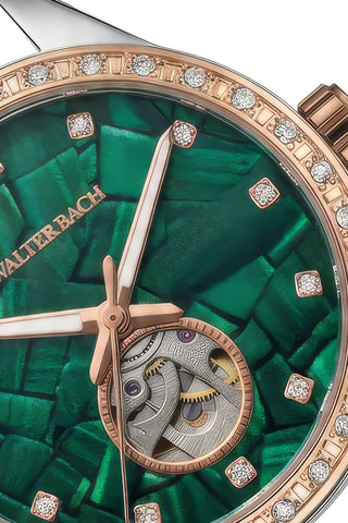 Reloj automático de acero - Plateado y rosa dorado