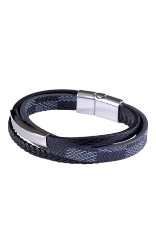 Pulsera - Negro y plateado - Marc Malone